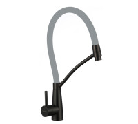 Смеситель для кухни с гибким изливом Fmark FS8255H-04, черный
