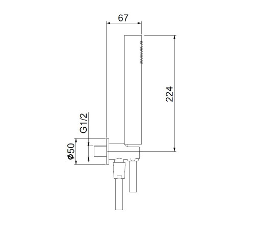 Душевой гарнитур Webert Shower Set AC1046560, черный