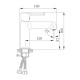 Смеситель для раковины Haiba HB10814-7, черный
