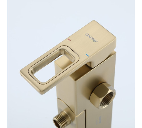 Смеситель для ванны GAPPO G3217-3, золотой сатин
