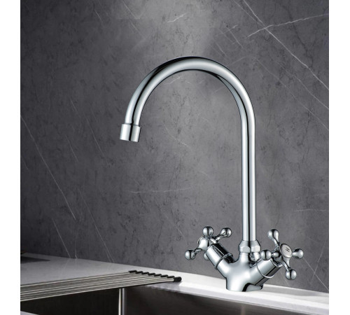 Смеситель для кухни WesnaArt RASSVET RAS02-110, хром