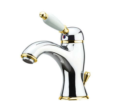 Смеситель для раковины Fiore IMPERIAL 83CO5221, хром/золото