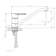 Смеситель для кухни VODA Snow KITCHEN K05W