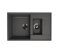 Кухонная мойка Ulgran Quartz Prima 780 1,5K-09, мокрый асфальт