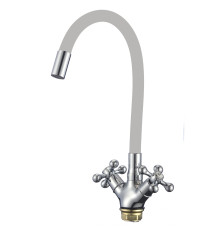 Смеситель для кухни с гибким изливом Fmark FM4319-04, хром