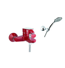 Смеситель для ванны Fiore KEVON CHIC 81RX8150, хром/красный