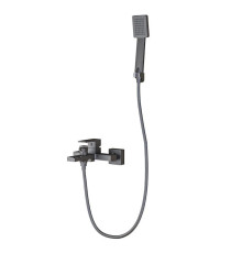 Смеситель для ванны Knotlor KN-22/GM, вороненая сталь
