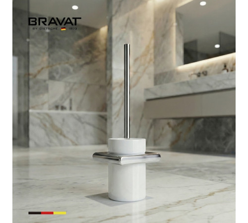 Ершик для унитаза BRAVAT D71132CP-SW, хром