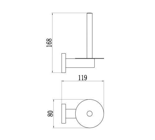 Держатель для туалетной бумаги Savol S-005652Q-1, графит