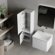 Пенал (33см) RAVAL Вельто Wel.04.120/P/W/RL, белый