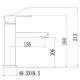 Смеситель для раковины Fmark FS8101Q, графит