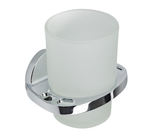 Держатель для стакана и зубных щеток Savol S-007050, хром