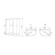 Душевая кабина Timo Eco TE-0702L, 120x80x215