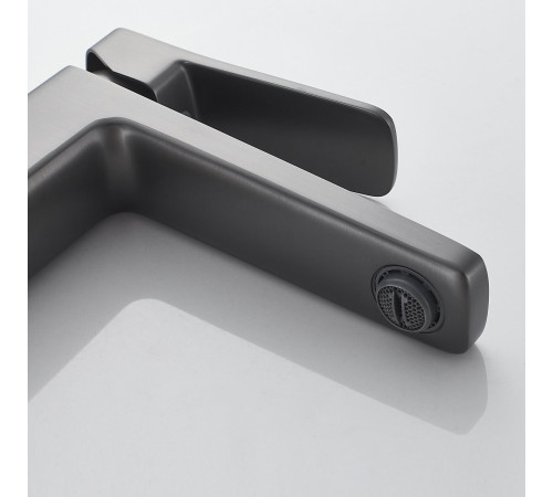 Смеситель для раковины Raffine F0199T, оружейная сталь
