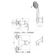 Смеситель для душа Rav Slezak Mississippi MS081.5/2