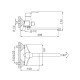 Смеситель для ванны FRAP F2263, хром
