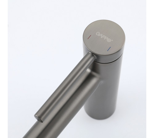 Смеситель для раковины Gappo G1006-9, оружейная сталь