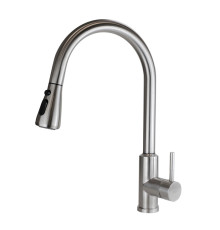 Смеситель для кухни с выдвижным изливом Esko Kitchen TSS 519, сатин