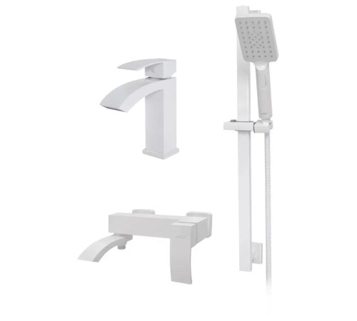 Набор для ванны 3 в 1 Hansberge H7077WW, белый