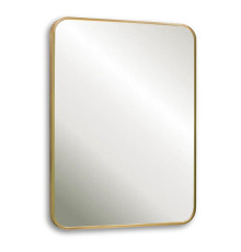 Зеркало Silver Mirrors Brava 600х800 (алюм. профиль, цвет золото, гор/вер.)