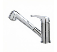 Смеситель для кухни с выдвижным изливом и режимом "душ" BRAVAT F7802933CP-SW, хром