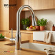 Смеситель для кухни с выдвижным изливом BRAVAT F7798929CP-SW, хром