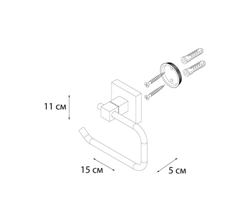 Держатель для туалетной бумаги FIXSEN METRA FX-11110A, хром