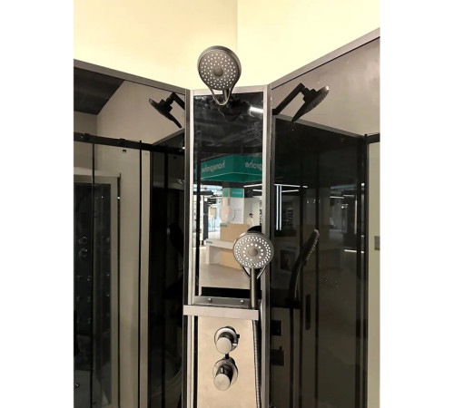 Душевая кабина Timo Premium ILMA Black ILMA909B, 90x90x222