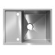 Кухонная мойка Ulgran Steel 680x500, брашированная сталь