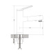 Смеситель для раковины многофункциональный Raffine F281C, белый
