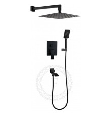 Душевая система встраиваемая FILARETE Waterfall FL1010BL, черный