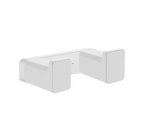 Крючок для ванной комнаты двойной Rose RG1821C, белый