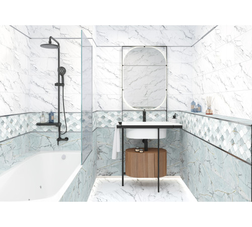 Плитка настенная Lima Calacatta WT9LIM00 249x500x8.5 Глянцевая