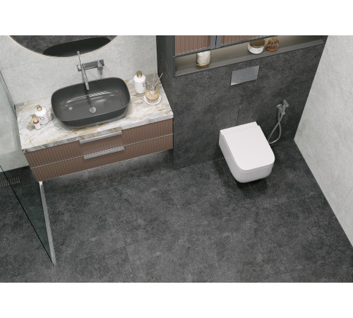 Керамогранит Alma Ceramica GFU6060ADM07R Amsterdam 60x60 серый глазурованный матовый / противоскользящий под бетон