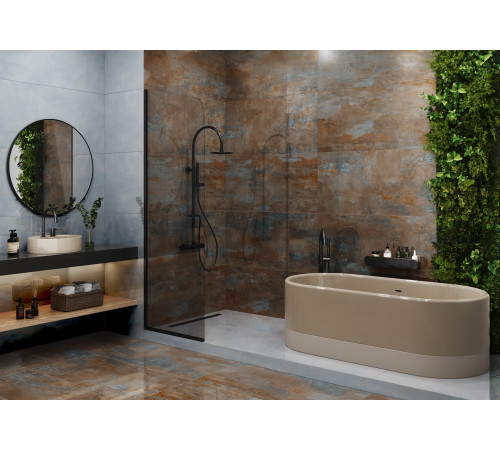 Керамогранит LCM 60120IRN15P Iron Gray 60x120 серый полированный под металл