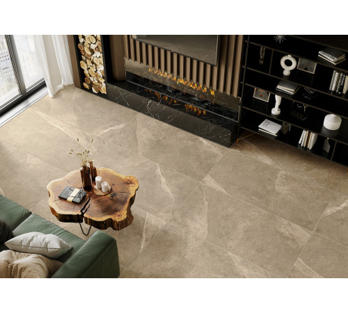 Керамогранит Alma Ceramica GFU6060BST04R Basalto Sugar 60x60 бежевый сахарный / противоскользящий под камень
