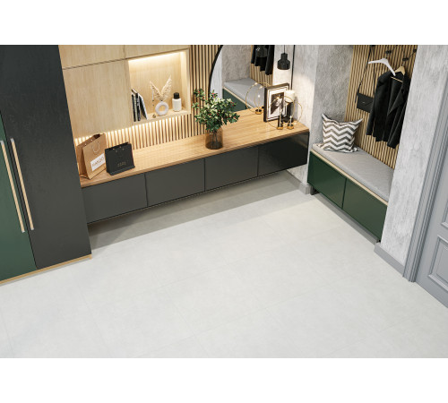 Керамогранит Alma Ceramica GFU60120BLN70R Berlin 60x120 антрацит глазурованный матовый под бетон