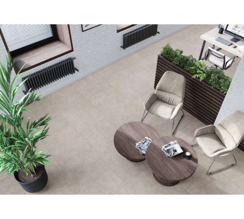 Керамогранит Alma Ceramica GFU60120BLN70R Berlin 60x120 антрацит глазурованный матовый под бетон