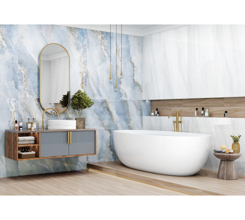 Керамогранит LCM 60120BLM05P Blumarin Gris 60x120 серый полированный под оникс