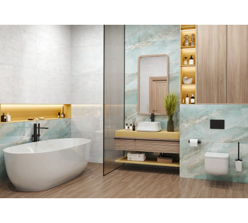Керамогранит LCM 60120BLM05P Blumarin Gris 60x120 серый полированный под оникс