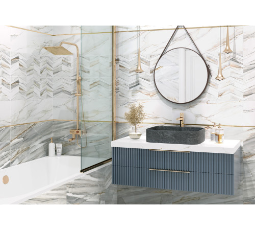 Плитка настенная Delta Chevron WT15DLA55R 246x740x9 Глянцевая