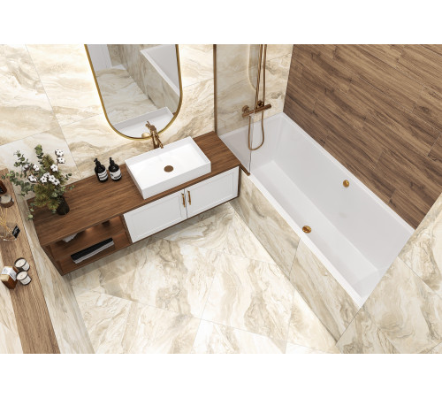Керамогранит New Trend GP40DES01R Destone Crema 60x60 кремовый матовый под камень