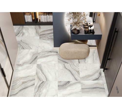 Керамогранит New Trend D60217M Dream 60x60 серый матовый / карвинг под оникс