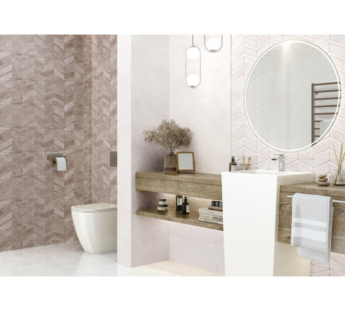 Плитка настенная Evan Chevron WT15EVA11R 246x740x9 Матовая