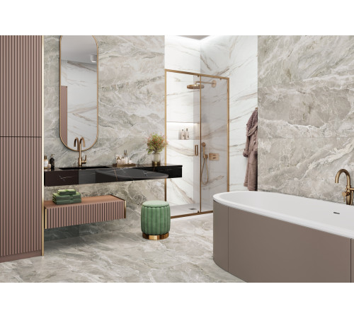 Керамогранит Delacora 60120FRP21 Frapucino Chocolate Sugar 60x120 коричневый лаппатированный под мрамор