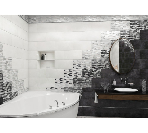 Декор Glent White DW9GLW00 249x500x9 Глянцевая