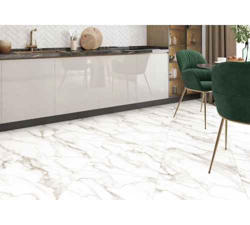 Керамогранит Alma Ceramica GFU6060GRD04R Granada 60x60 белый матовый / противоскользящий под мрамор