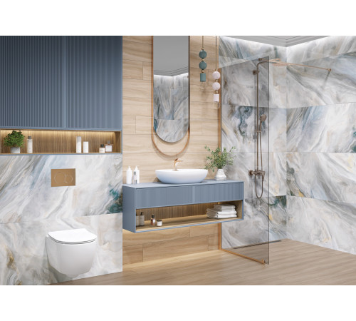 Керамогранит LCM 60120ILN55HG Illusion Flow 60x120 зеленый суперполированный под оникс
