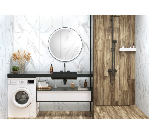 Керамогранит Alma Ceramica GFA57IML07R Imola 57x57 белый матовый под мрамор