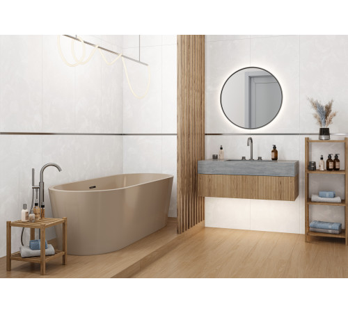 Керамогранит Delacora 60120ITO00 Intro Sugar 60x120 белый лаппатированный под бетон